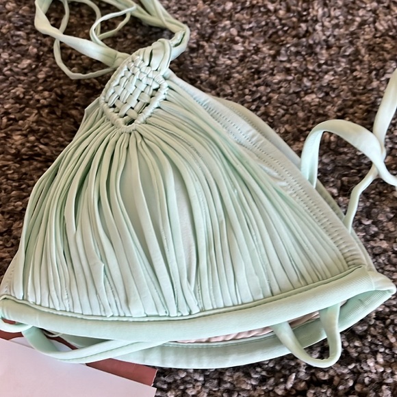 PQ Isla Triangle bikini top size S and M NWT in Mint - Picture 3 of 5